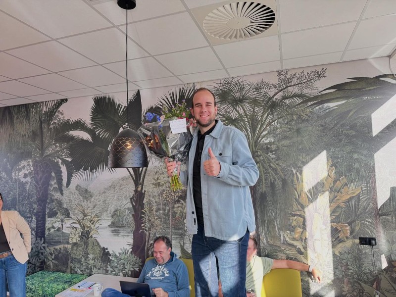 Meneer Tieman geslaagd